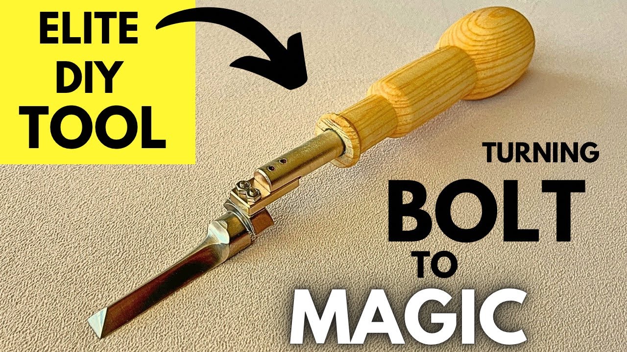 I Turned a Bolt into a Stunning Japanese Kote Nomi Chisel (With Brass & Copper!) #diyprojects