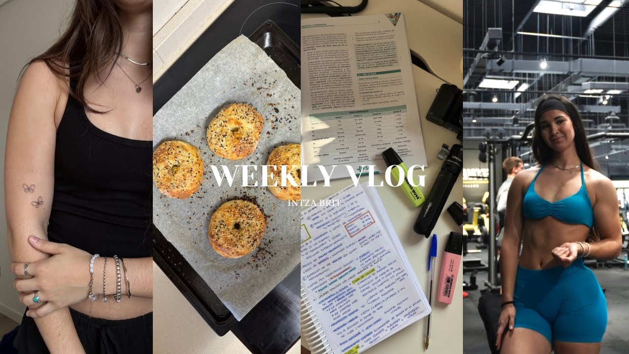 WEEKLY VLOG - intentando tener una vida balanceada (gym, ocio y muchas horas de estudio)