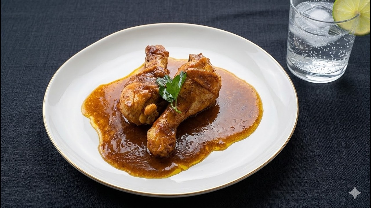 POLLO TERIYAKI CON MOSTAZA  Y MIEL
