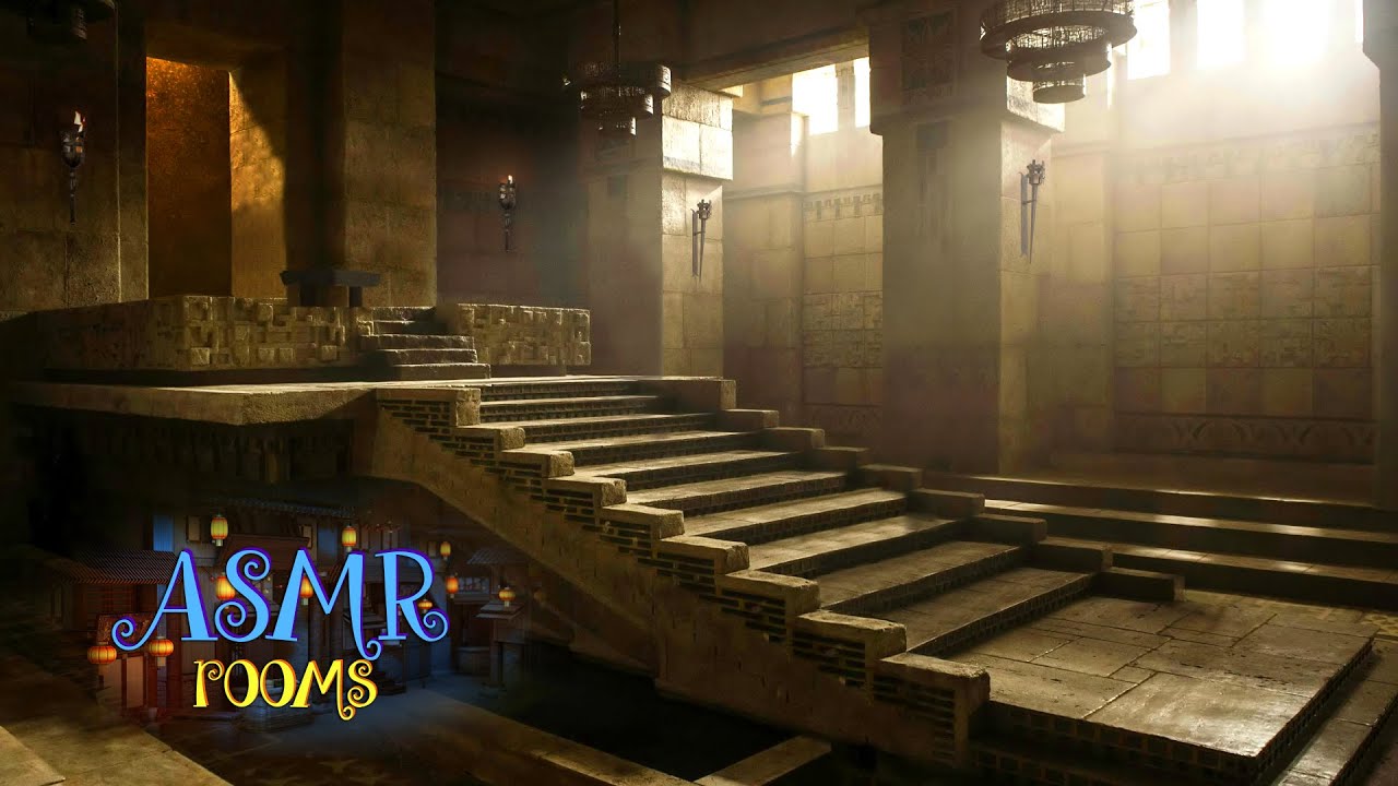 Game of Thrones Inspired ASMR - Meereen The Great Pyramid - Ambience & Animation - Ocean, fire
