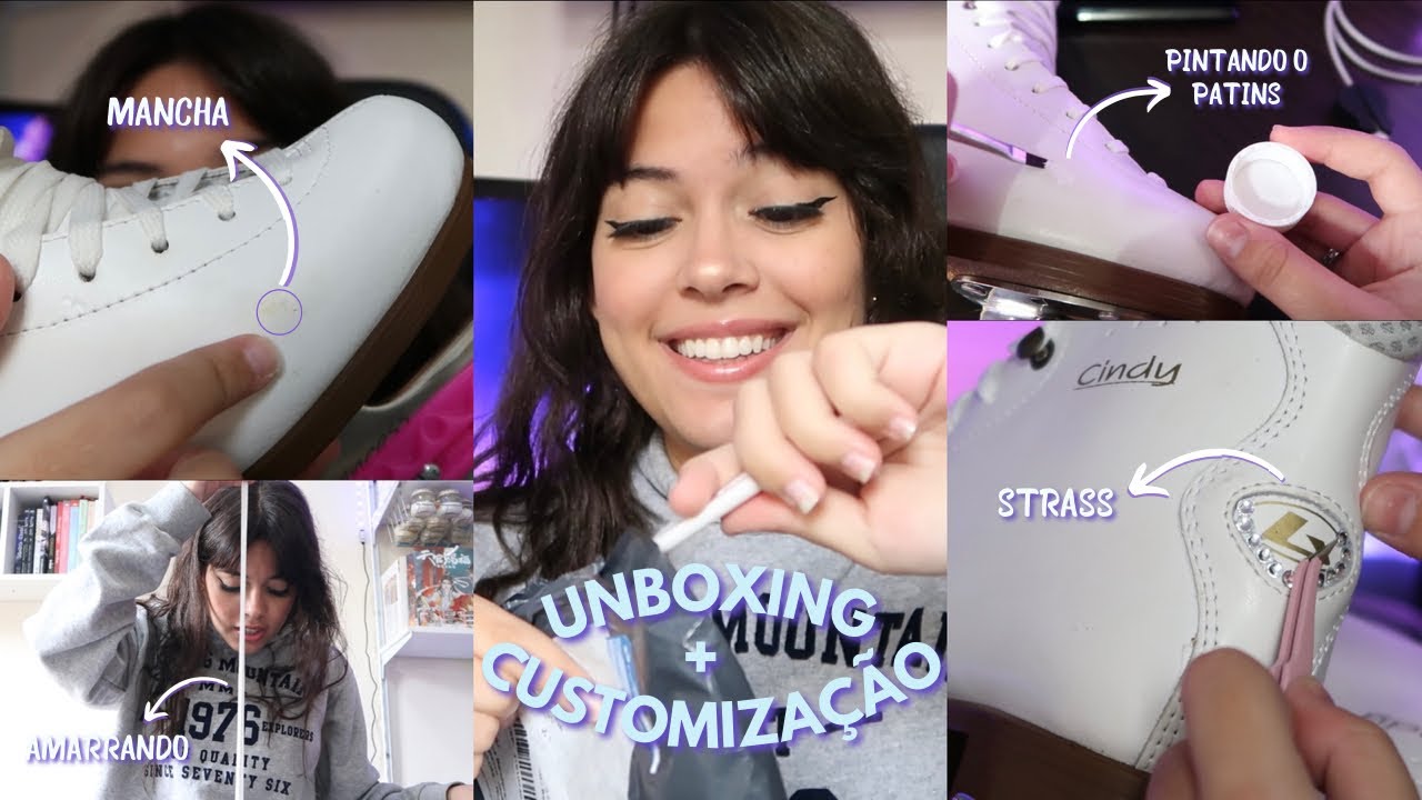 MINHA PRIMEIRA COMPRA DA RYE (UNBOXING) + CUSTOMIZANDO MEUS PATINS DE GELO