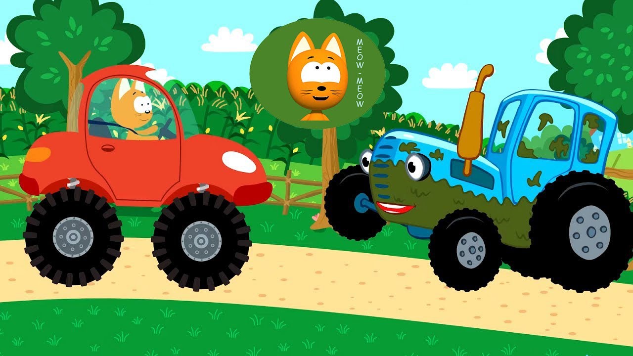 Super car song - Meow Meow Kitty  - Nursery Rhymes