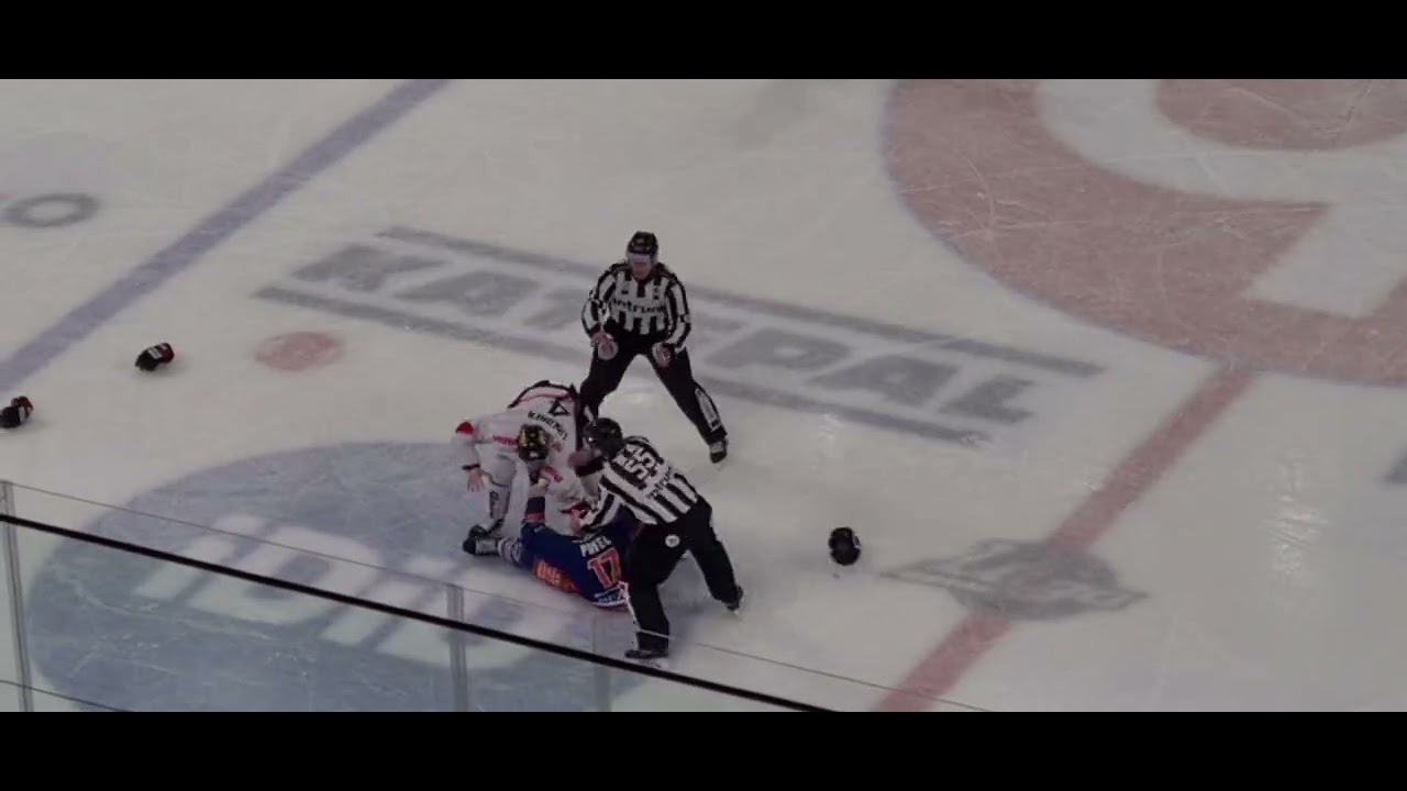 Nyrkkitappelu: Ondrej Pavel vs V&auml;in&ouml; Liikonen, Tappara - JYP 18.2.2026