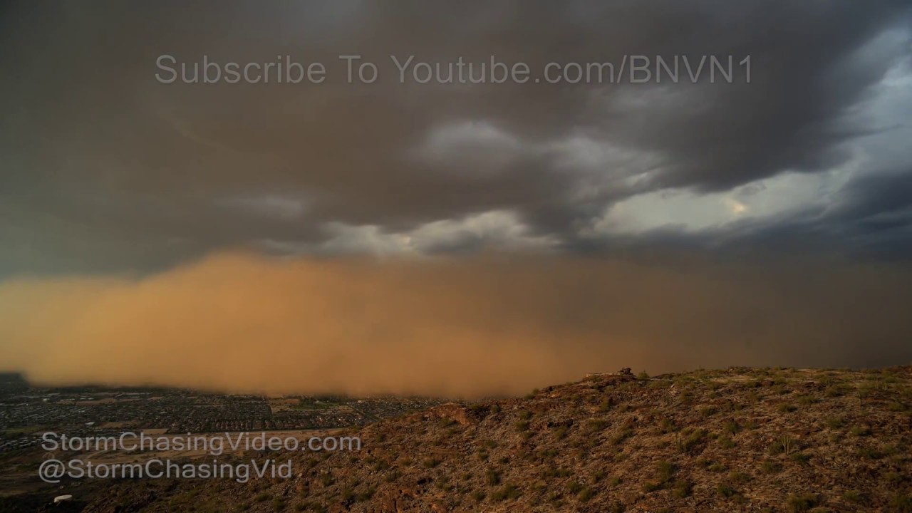 Haboob - Dust Storm Overtakes Phoenix, AZ - 8/12/2018