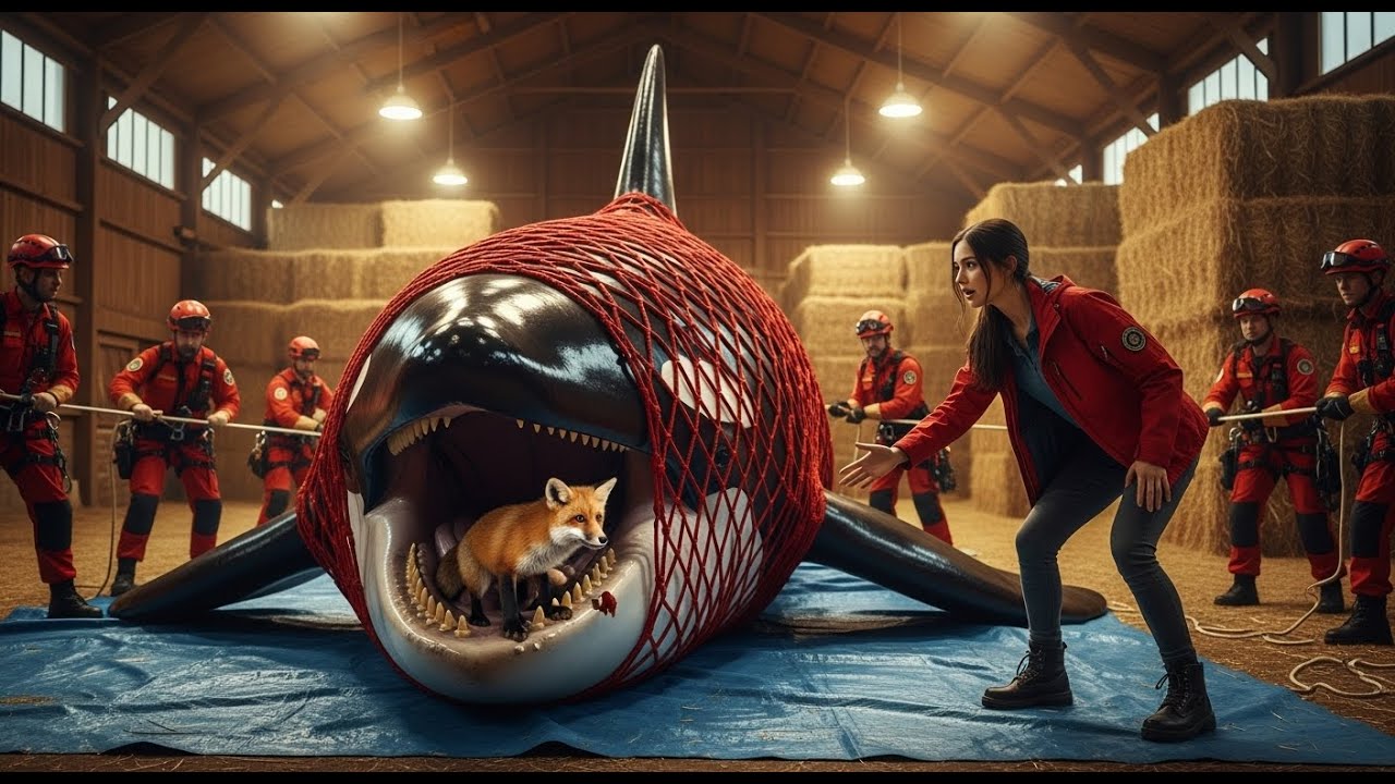 Heroic Rescue Team | Saves a Mother Fox | From a Giant Killer Whale
