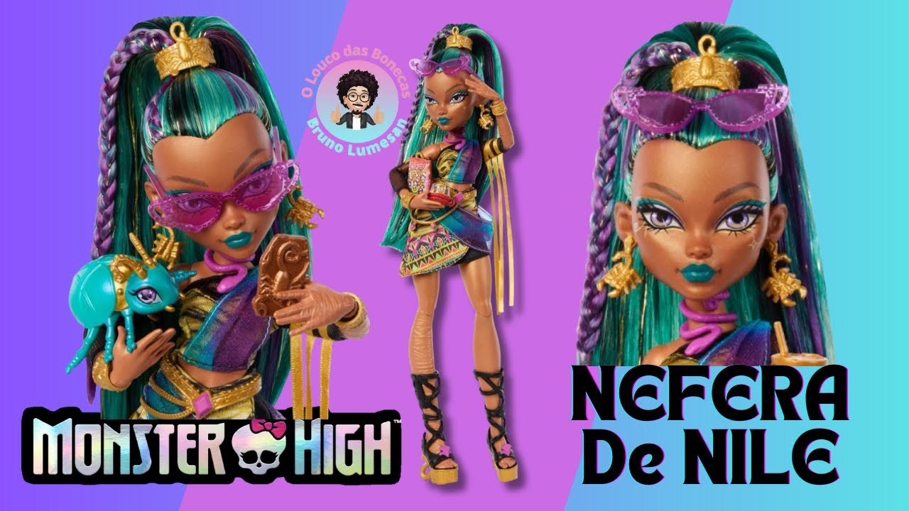 REVIEW BONECA MONSTER HIGH G3 NEFERA DE NILE NOVO VISUAL!!! ELA É FARAÔNICA!!!