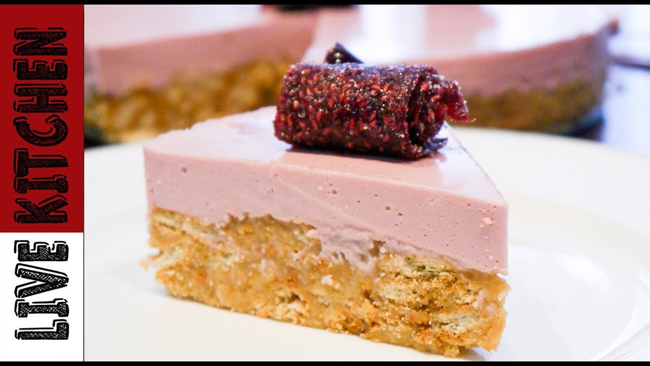 Δροσερό Γλυκό Raspberry Cheese Cake - Live Kitchen
