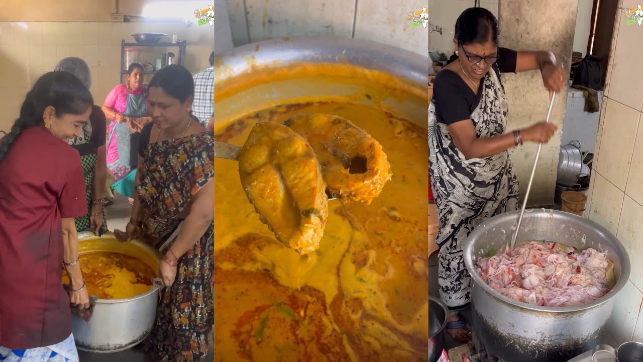 Hyderabadi Aunty making Massive Fish Curry in Hyderabad 😍😍 Bhut Tasty Bnate Hai Aunty 🤩🤩
