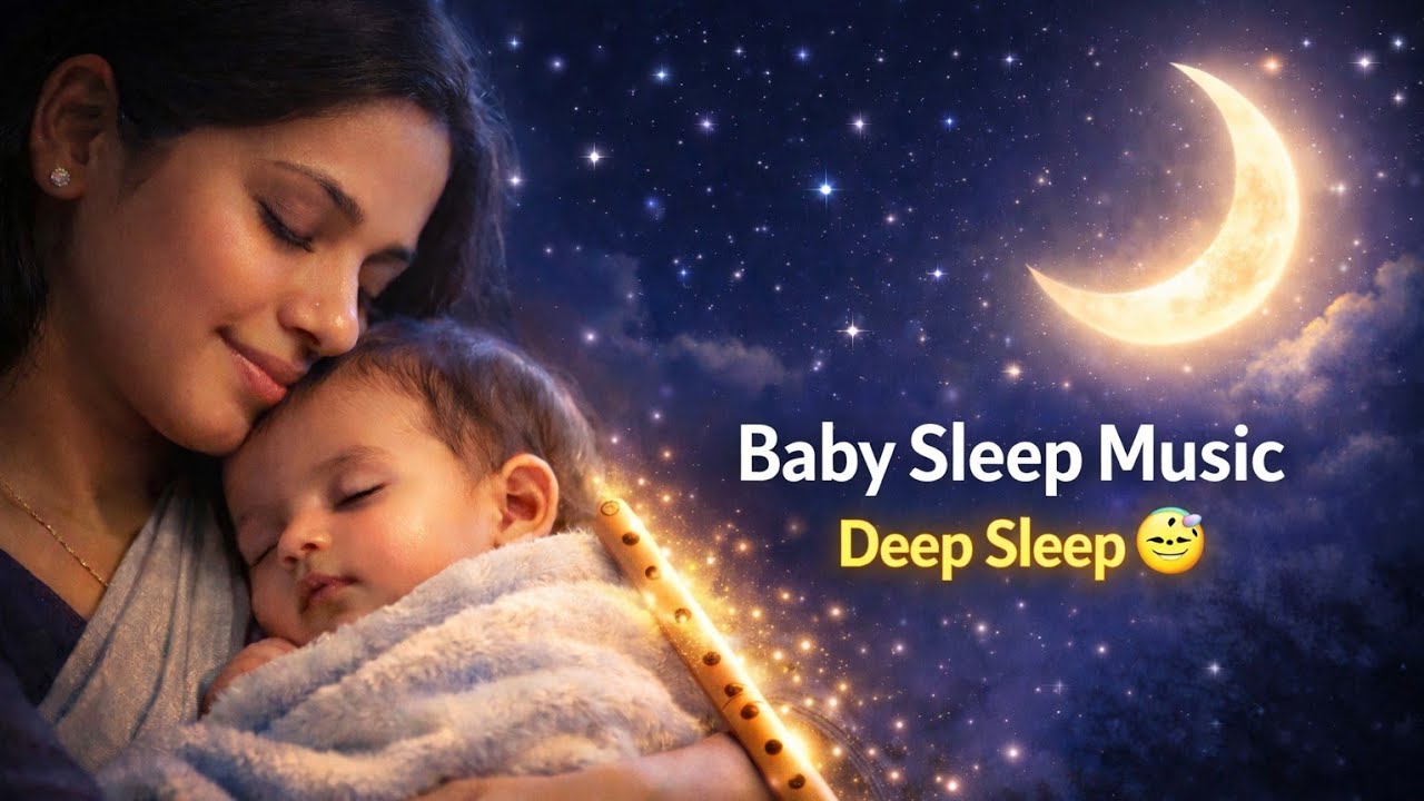 8 Hours Non-Stop Baby Sleep Music 🌙 | Mother Humming + Flute | Deep Night Lullaby #BabySleepMusic