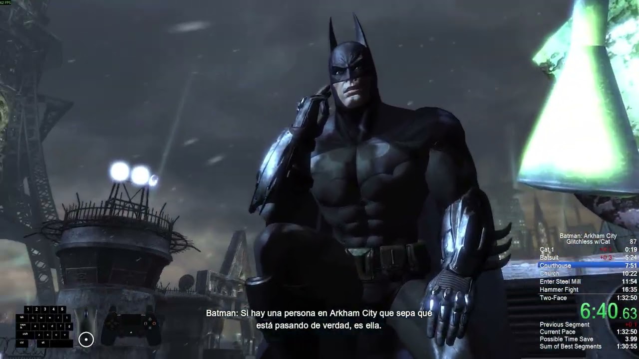 Arkham City Glitchless with Cat Speedrun in 