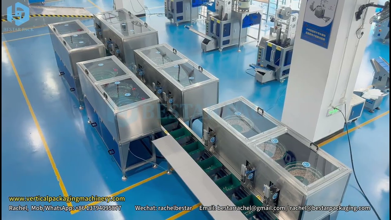 Furniture Hardware Counting Packaging Machine With 15 Vibrations Full Sound Insulation