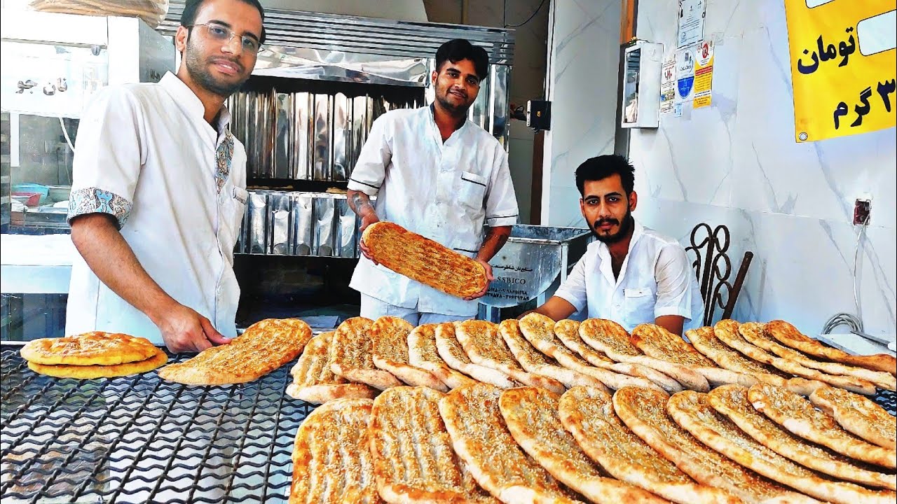 This Barbari bread is special! It becomes spectacular with lots of sesame seeds:  Barbari bread