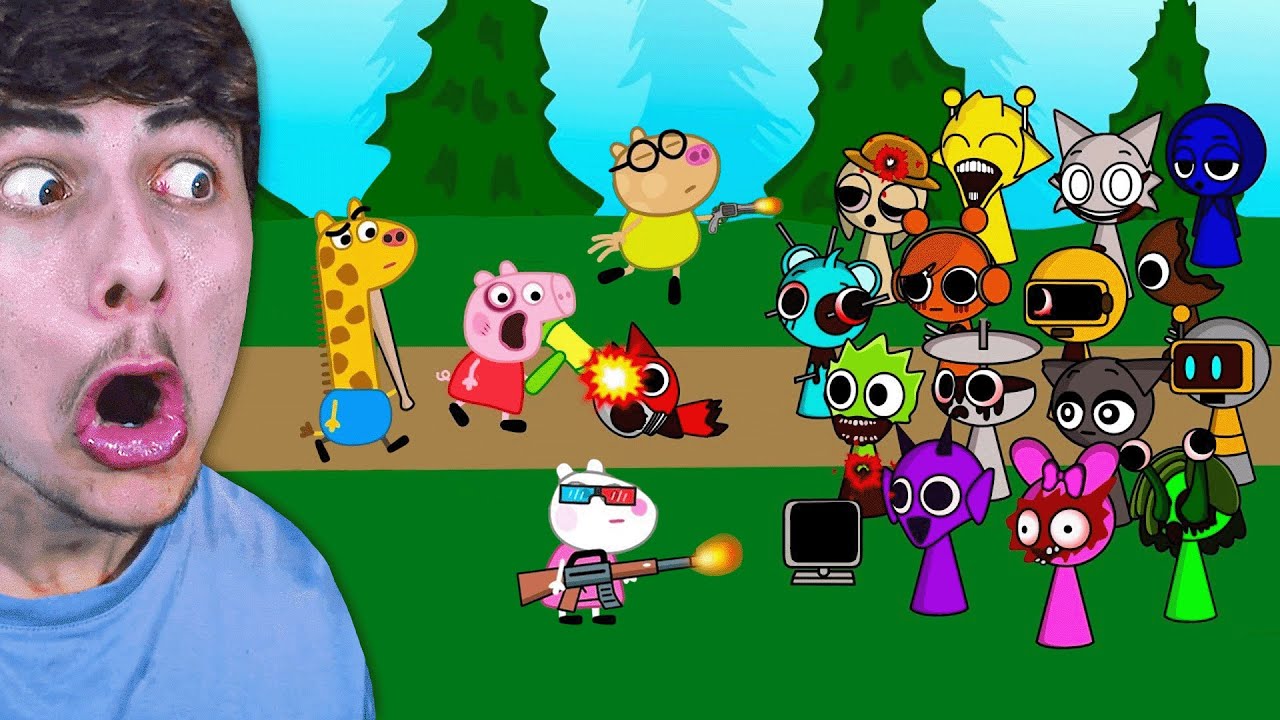 J'AI OSÉ REGARDER SPRUNKI VS PEPPA PIG HORREUR...