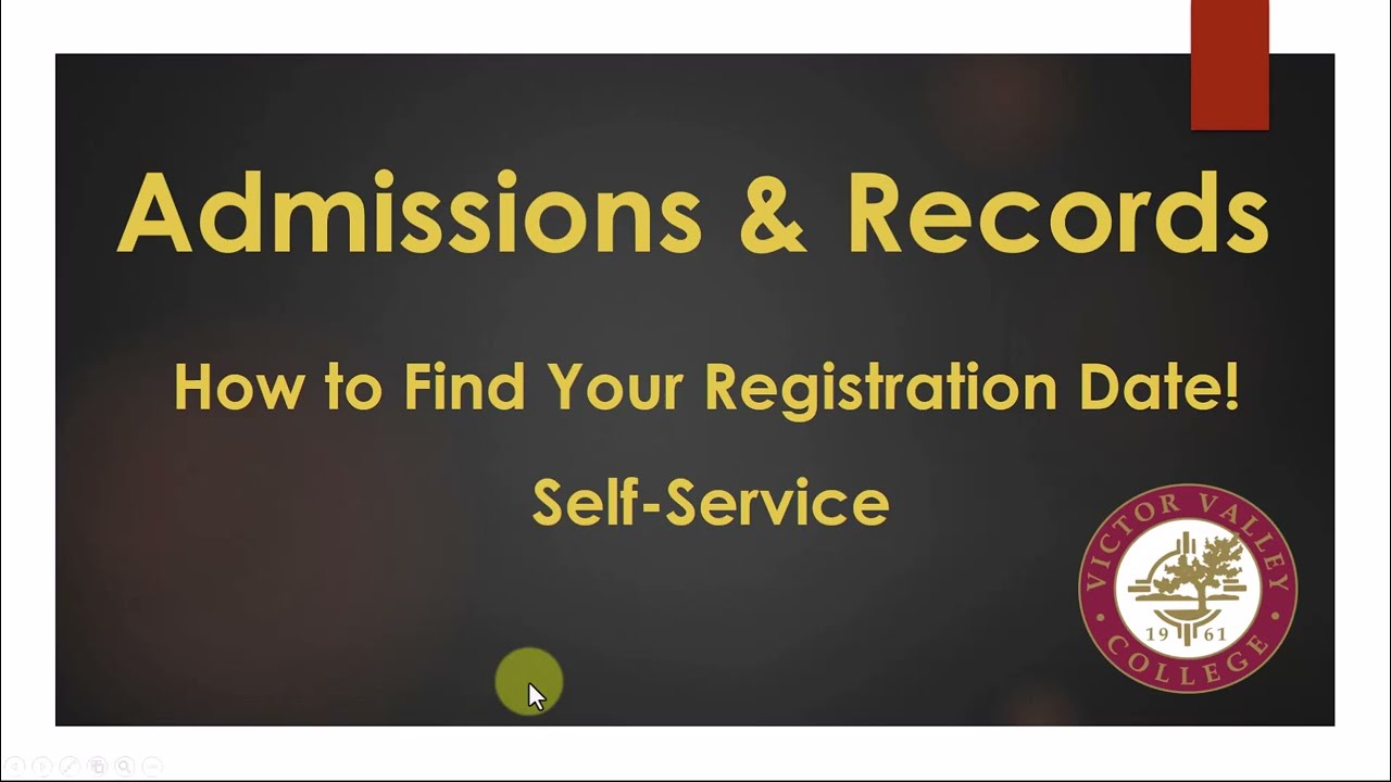How to find your Registration Date in Self-Service
