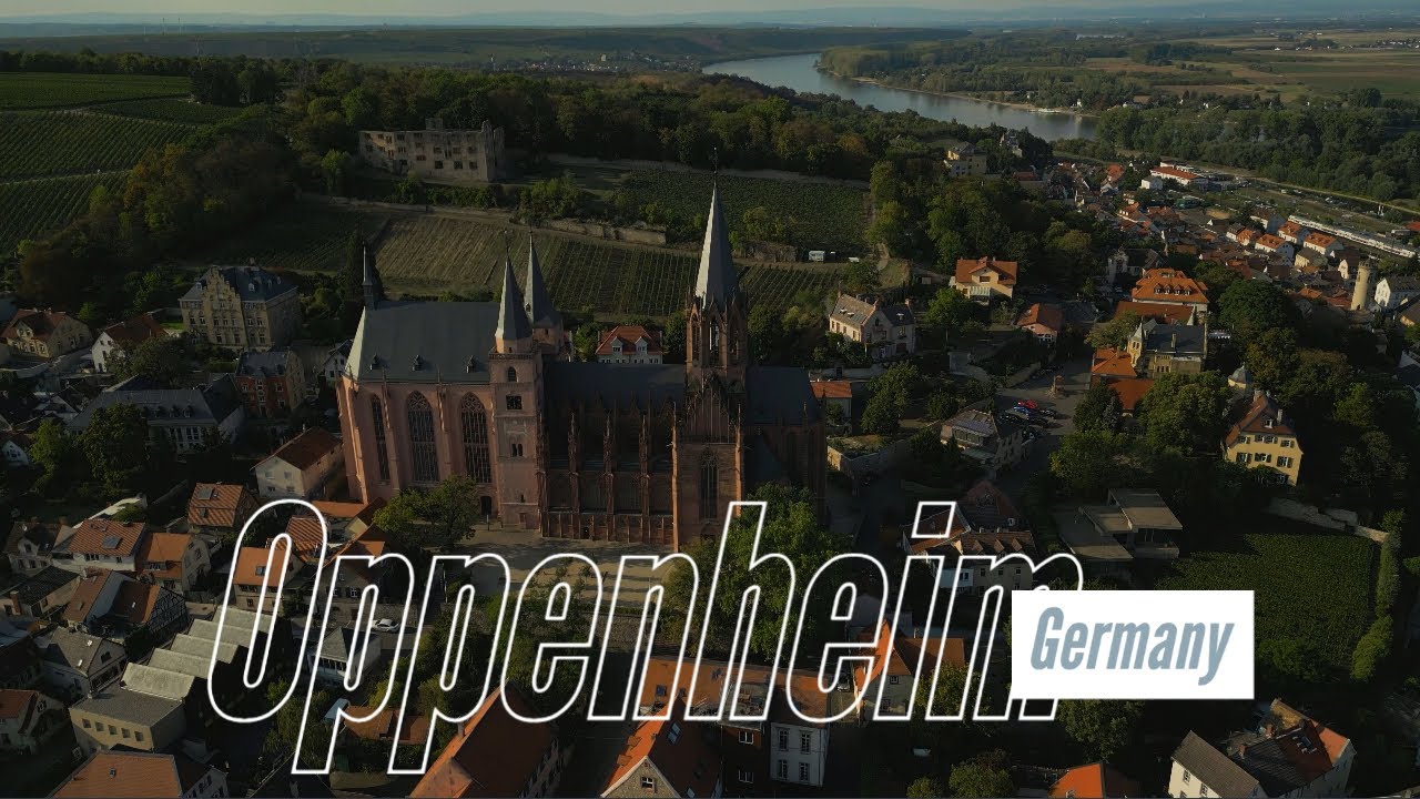 Germany 4K - Oppenheim Saint Katherines Church Landskron Castle with Beautiful Relaxing Guitar Music