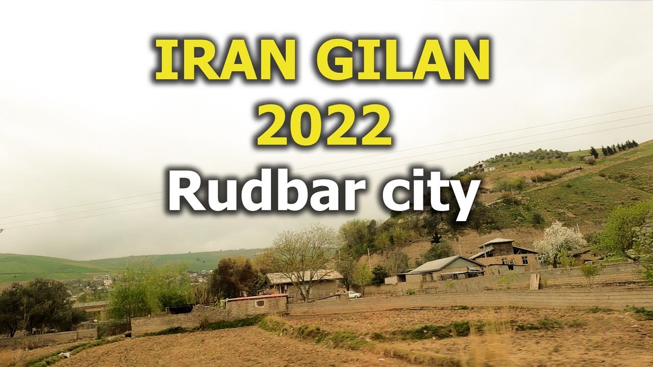 Driving in Iran .Gilan .Rudbar city
