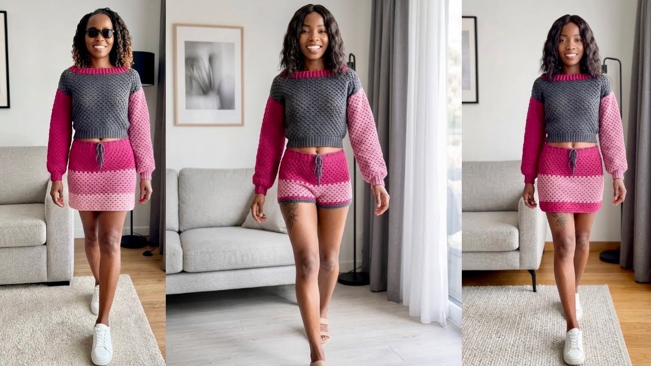 How To Crochet A Multi-Colour Granny Stitch Sweater | Simple Step By Step Tutorial for Beginners 