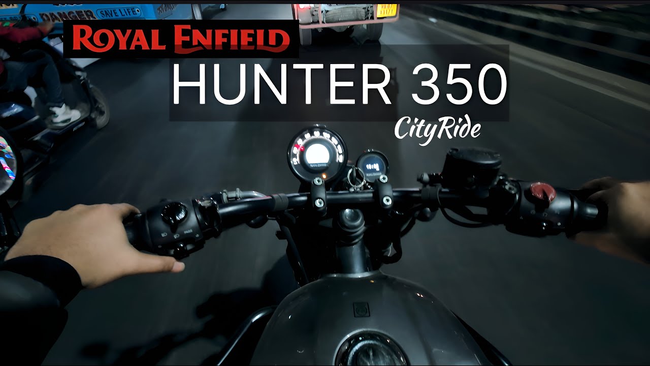 Royal Enfield Hunter 350 | Pure Exhaust Sound | Hunter 350 POV | Dum Dum to Jyangra City Ride (4K)