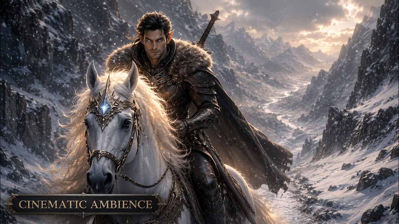 Dark Fantasy Travel Study Music  | THE DAYSTAR RIDES | The High King’s Frostbound Passage