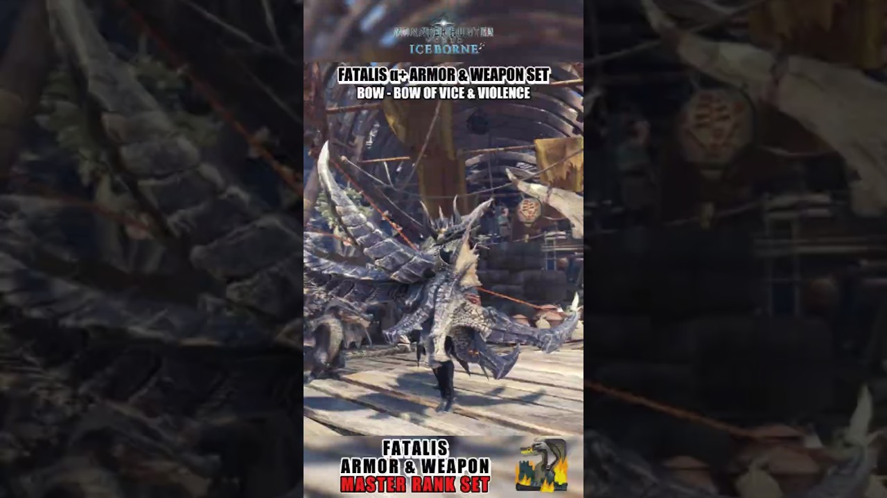 Fatalis Alpha+ Armor & Weapon Set - MHW: Iceborne #monsterhunter #showcase #fatalis #armor #weapon