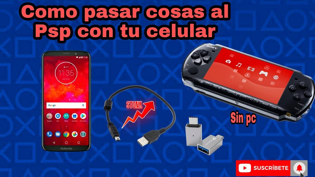 Como pasar cosas de tu Celular al Psp Facil