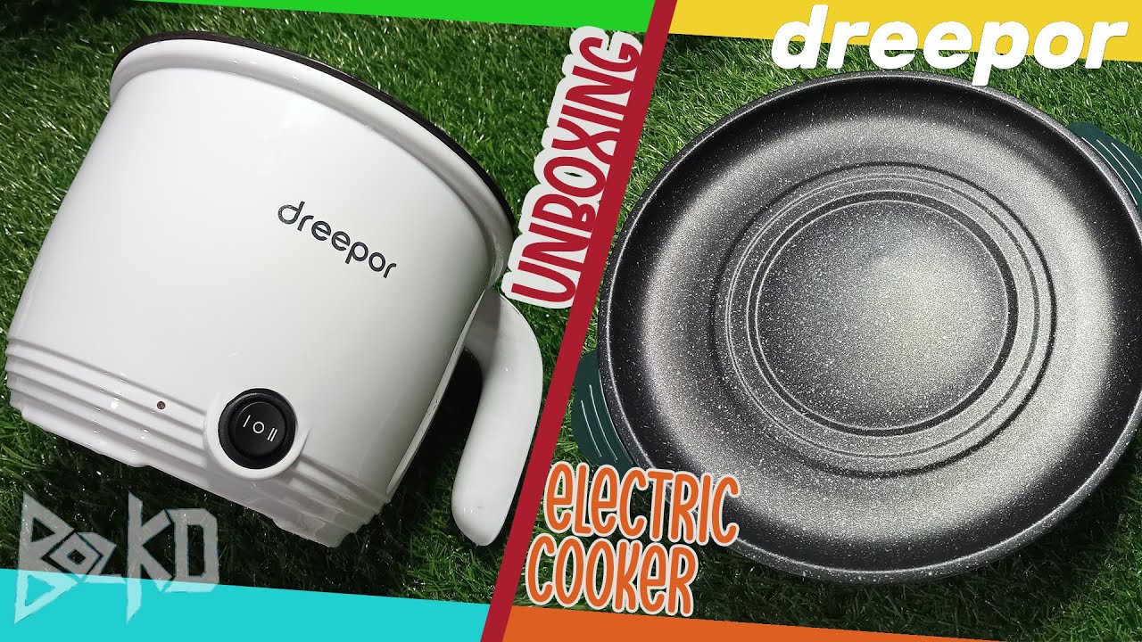 Dreepor 1.8L Cooker and Fry Pan Electric Cooker Unboxing and Cook Test (Tagalog)