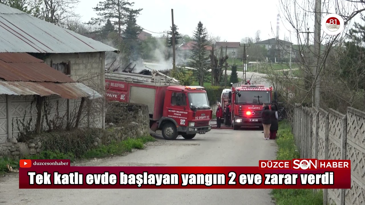 Ovapınar K&ouml;y&uuml;'nde meydana gelen yangında 2 ev zarar g&ouml;rd&uuml;