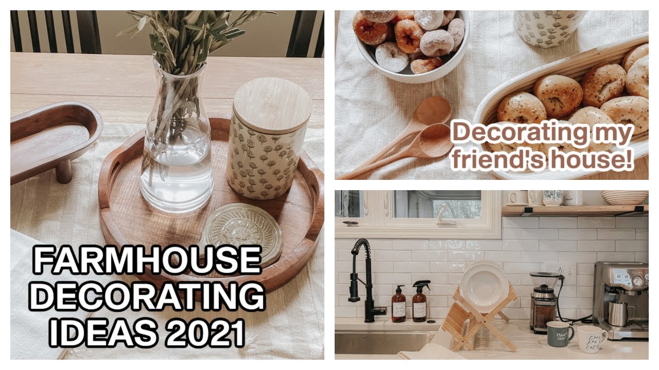 SUMMER FARMHOUSE DECORATING IDEAS | HOME DECOR HAUL 2021 FARMHOUSE DECORATING