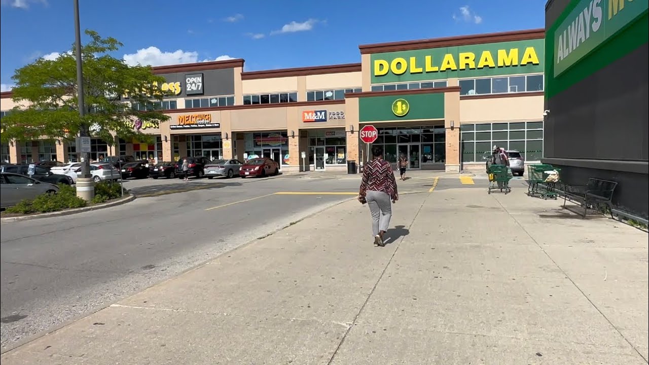 Short Walk to a Dollarama Store in Scarborough, Toronto, Canada | July 31, 2023