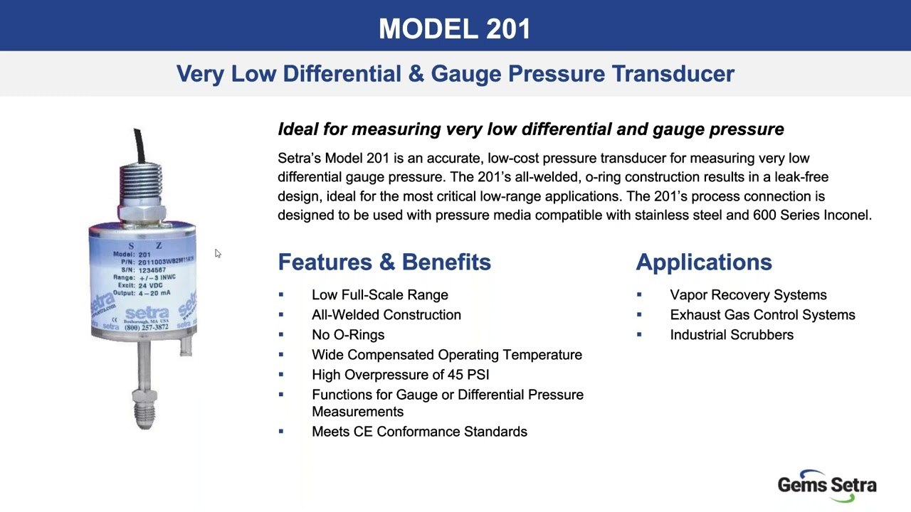 Test & Measure Industrial Pressure Application Overview