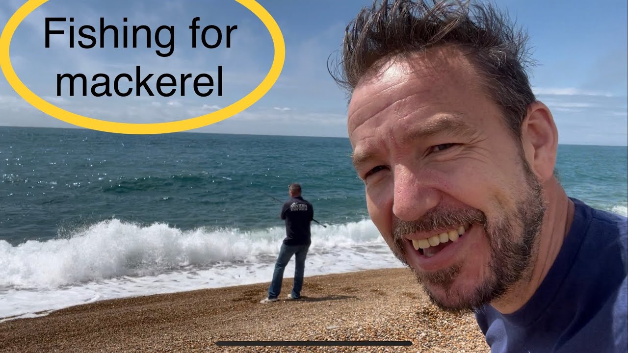 Mackerel fishing at Chesil Beach