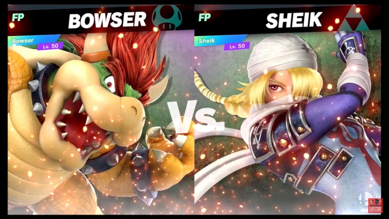 Super Smash Bros Ultimate Amiibo Fights – Bowser vs the World #16 Bowser vs Sheik