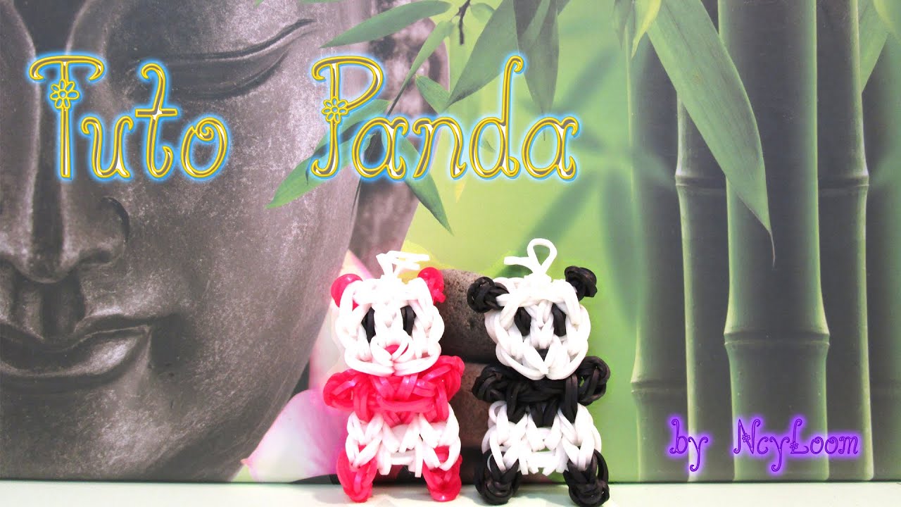 PANDA Rainbow Loom - HD - Français Schémas élastiques inclus !