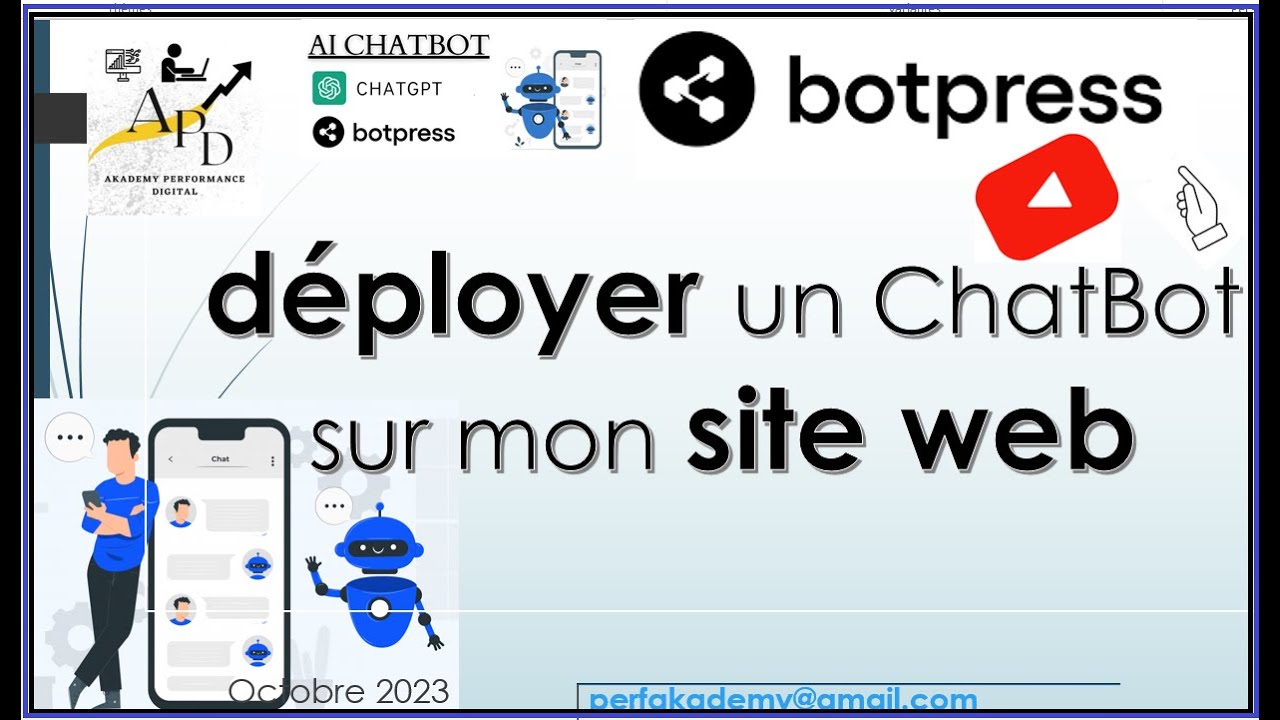 Comment déployer un ChatBot sur mon site web avec BotPress (Vidéo 07)