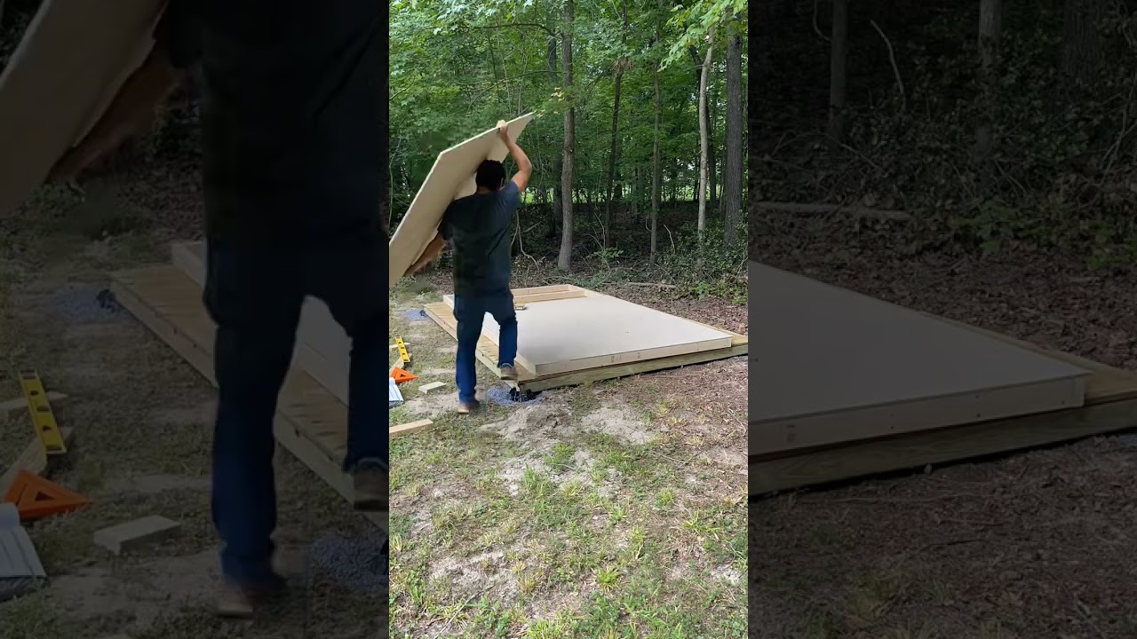 Heartland Coronado 12x8 shed build day 1