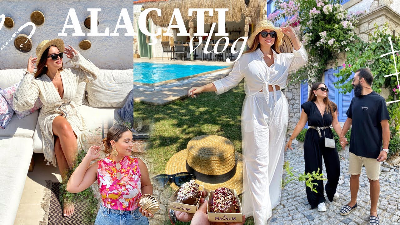ALAÇATI TATİLİMİZ | Butik Otel Detayları, Köyiçi Sokakları, Ayayorgi Koyu 🏖️☀️👙🐚