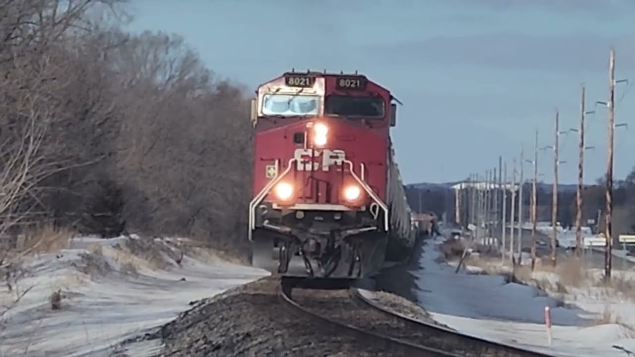 Train 240 Pulling 179 Cars Rolling Toward Annandale, MN