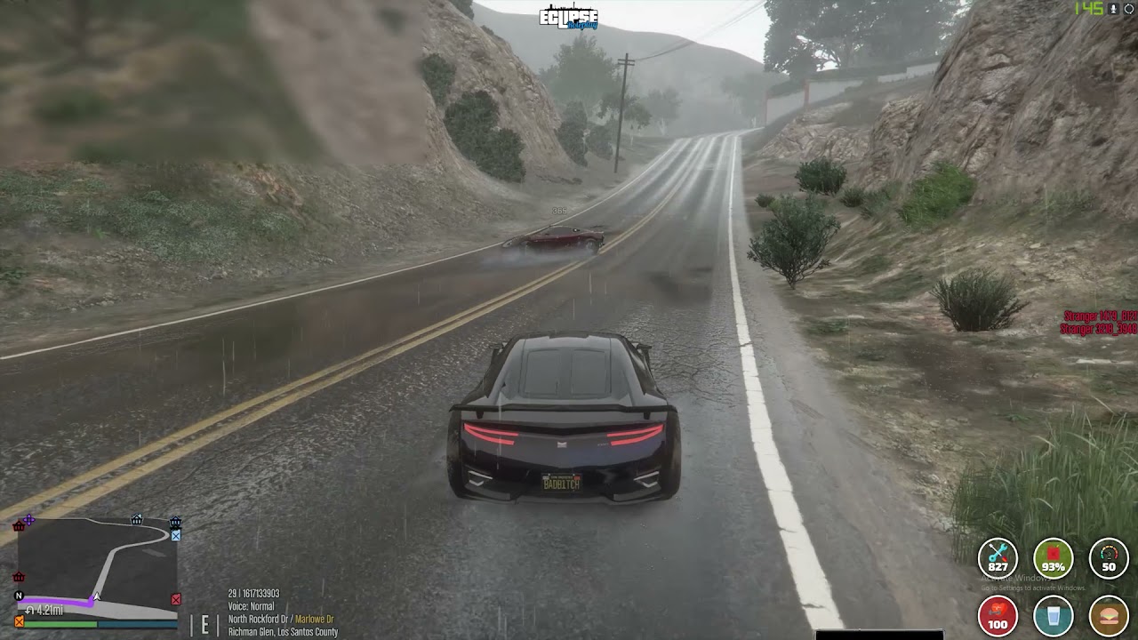 67 Get into a car chase with Russians Eclipse RP Gta 5