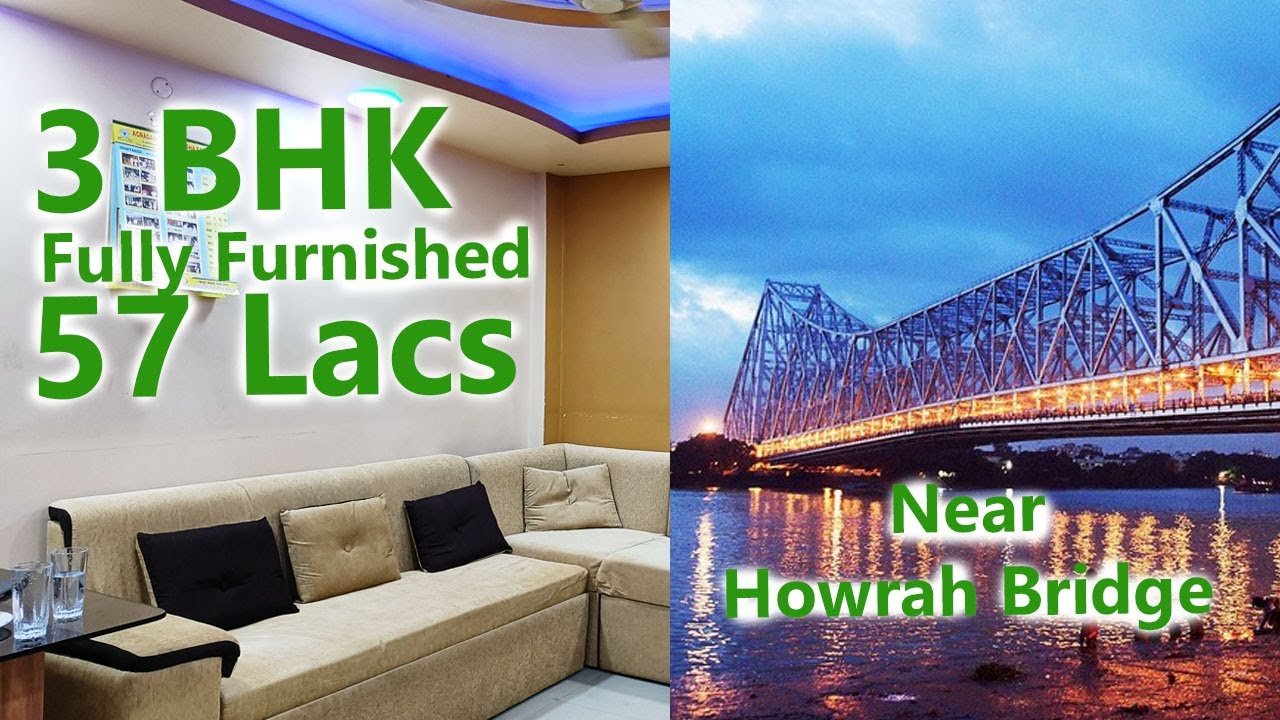 1600 sq ft 3 BHK fully furnished flat for resale in Kolkata | Near Howrah bridge | No brokerage