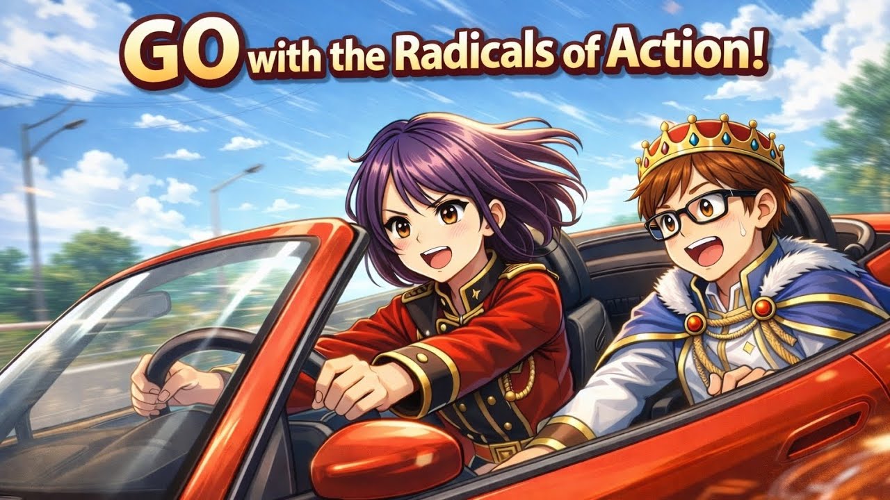 GO with Action Radicals!Learn Movement Kanji Easily/ Commander 