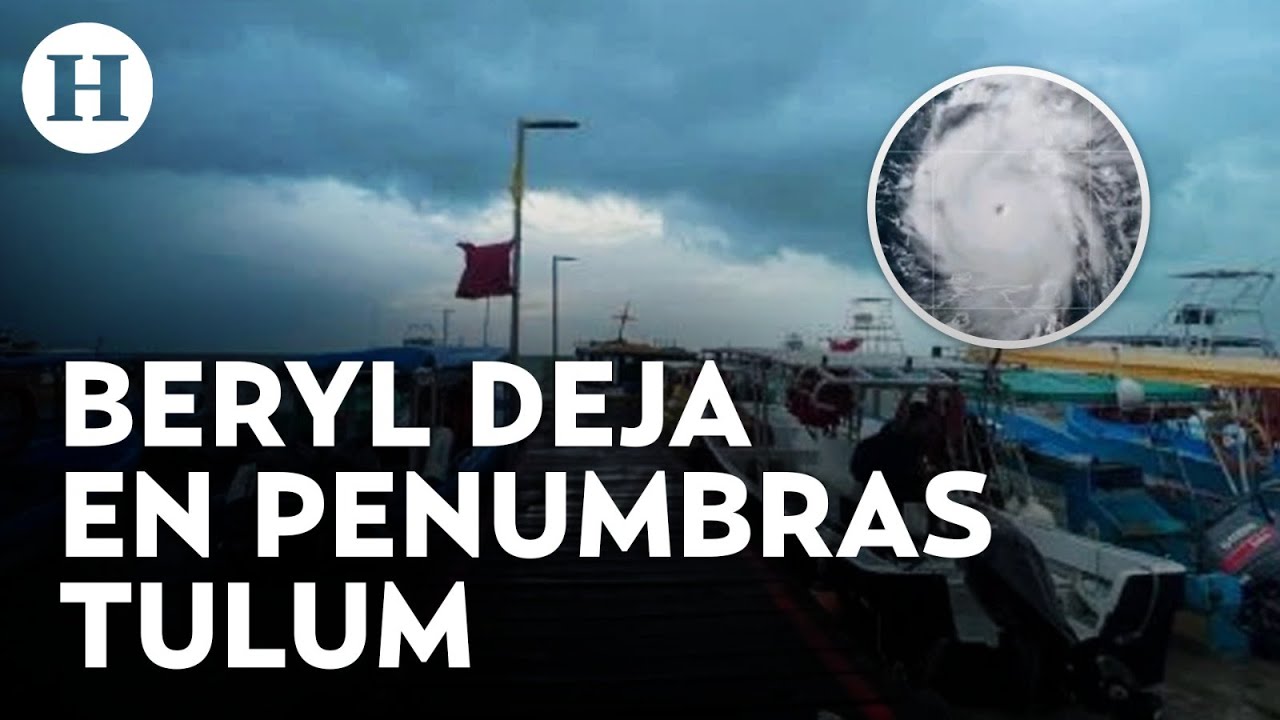 Daños materiales y cortes de luz, las afectaciones del huracán Beryl a su paso por Quintana Roo