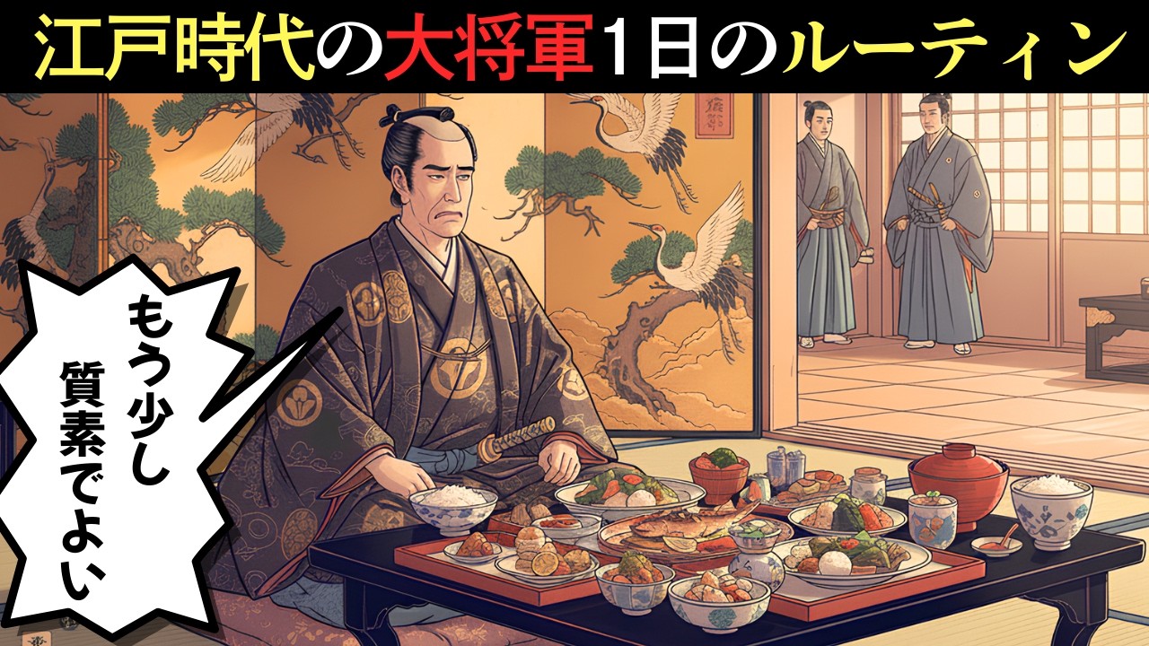 江戸時代の大将軍1日のルーティン! 食事・政務・性事情…江戸城で隠されていた将軍の真実【江戸好奇心】