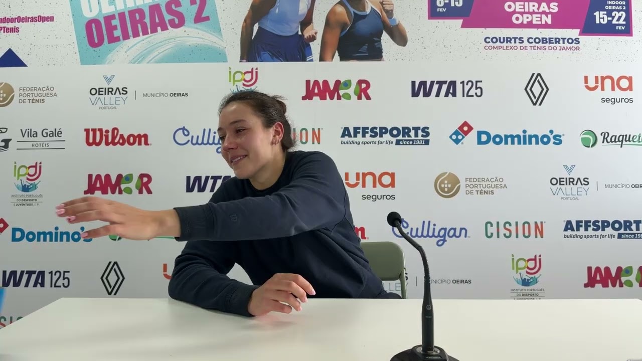 Conferência de imprensa de Matilde Jorge — 2R Women's Indoor Oeiras Open 2