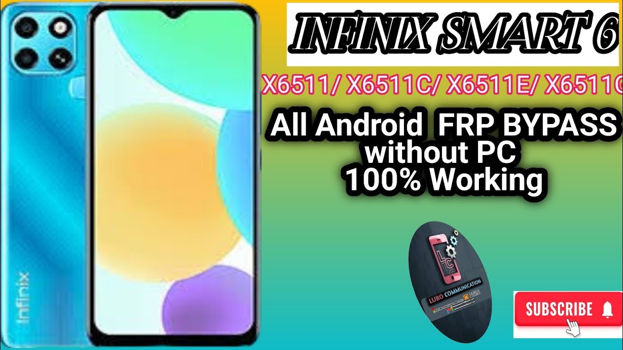 INFINIX SMART 6 FRP BYPASS/ X6511C,X6511E,X6511G frp Google acc removal / smart6 plus New Method
