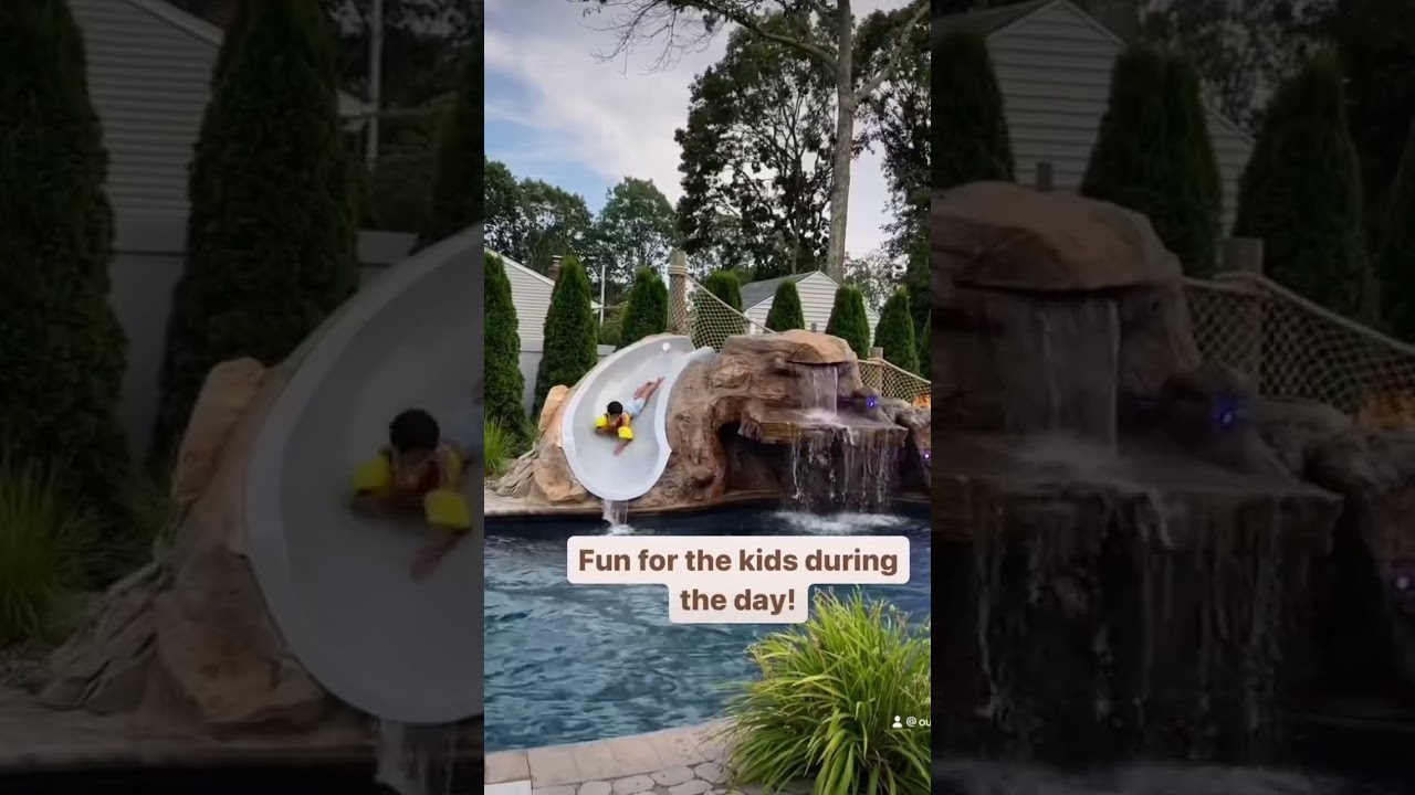 Invest in a backyard vacation!  #fxdesignteam #insanepools #shorts #familyvacation #tropicalvacation