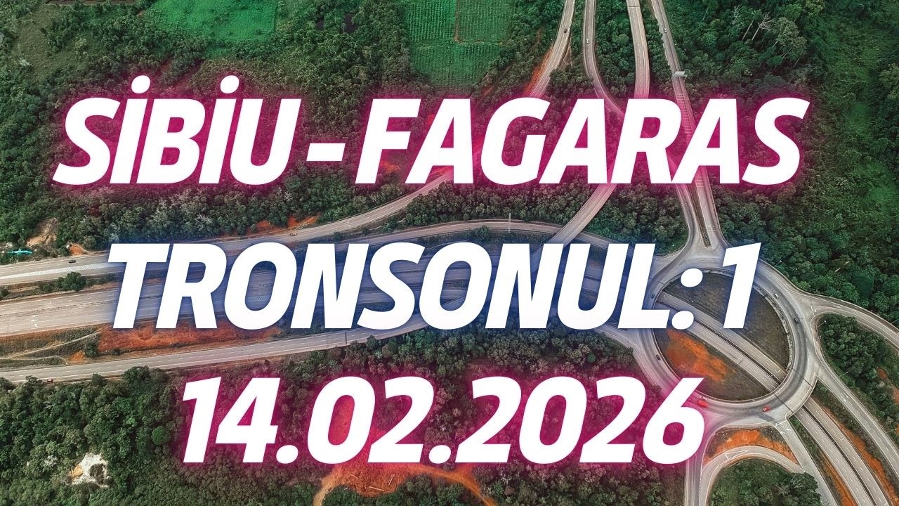 A13 Sibiu - Făgăraș Otoyolu  Lot 1 (Makyol) Son Durum  4K Drone Turu - 14.02.2026