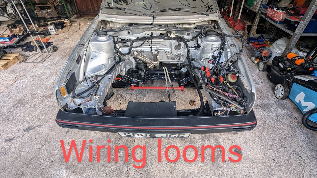r32 mk2 golf project part 8 installing wiring looms for conversion ce1 to Audi bhe