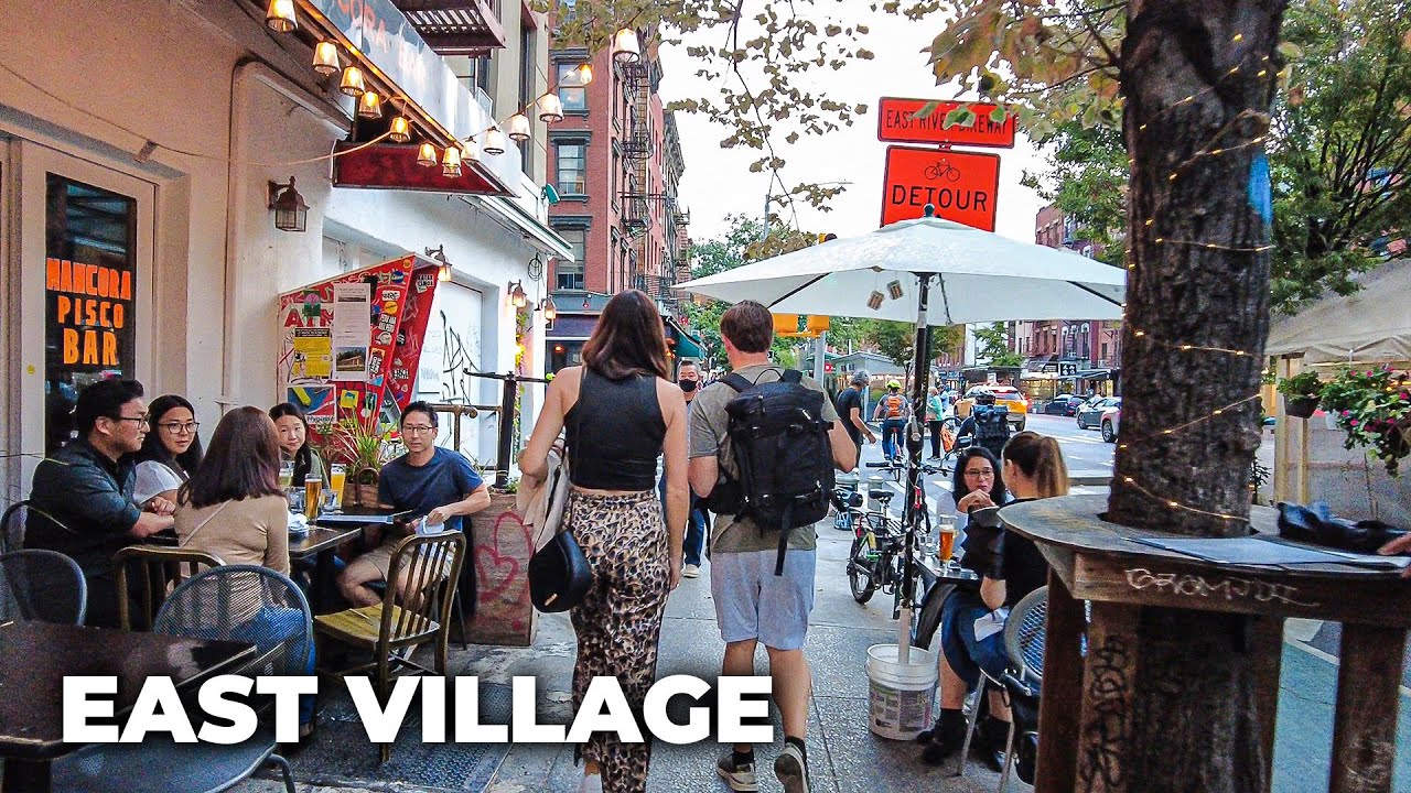 Walking NYC East Village during Severe Thunderstorm Warning (No Rain) (October 16, 2021)