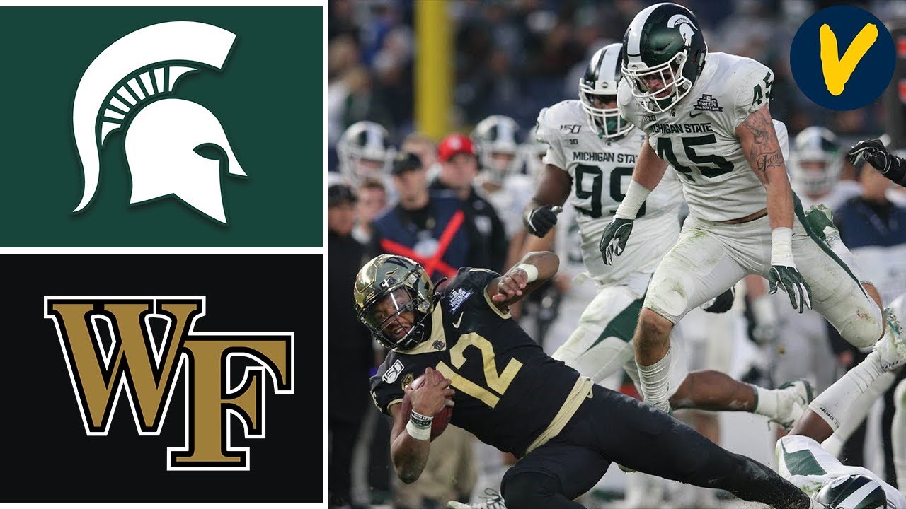 Michigan State vs Wake Forest Highlights | 2019 Pinstripe Bowl Highlights | College Football