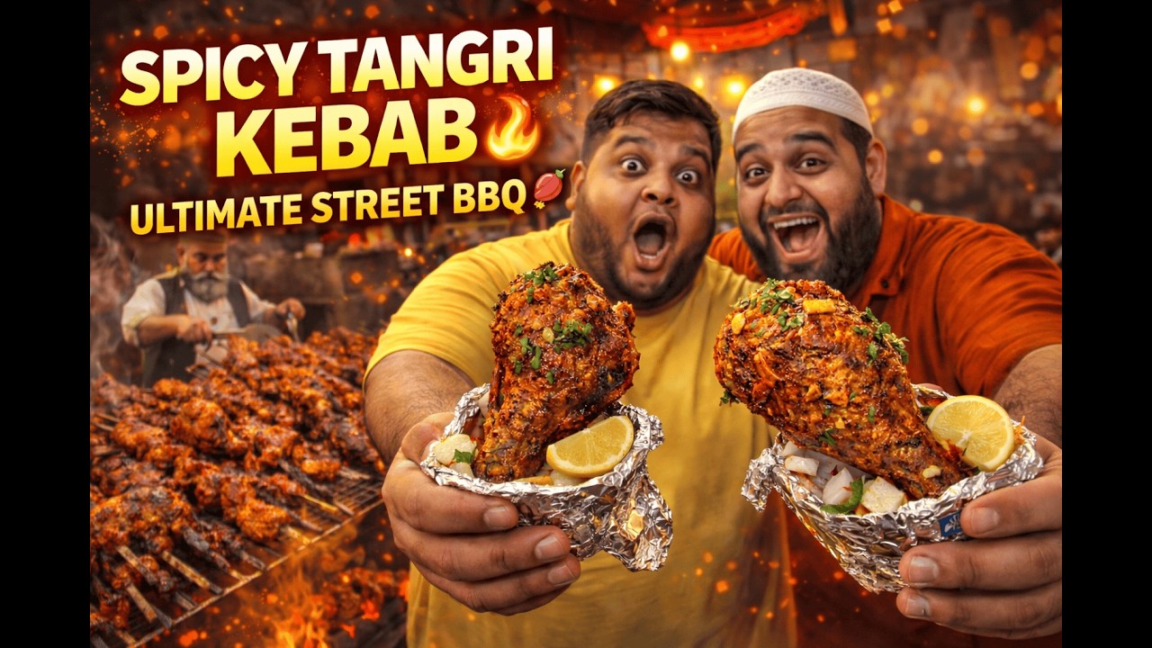 Spicy Tangri Kebab 🔥 Ultimate Street BBQ 🍗